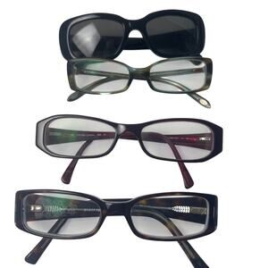 Designer Eyeglass Frames Set Of Four Ray Ban Tiffany Calvin Klein Bulova RX Lens